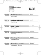 HumanTechnik lisa Lampe-flash Mode D'emploi