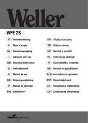 Cooper Lighting Weller WFE 2S Mode D'emploi