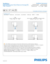 Philips SkyRibbon Essential White Linear Direct Powercore Housing Instructions D'installation