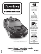 Fisher-Price POWER WHEELS BGW47 Guide De L'utilisateur