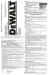 DeWalt DW082 Guide D'utilisation