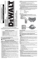 DeWalt DW060 Guide D'utilisation