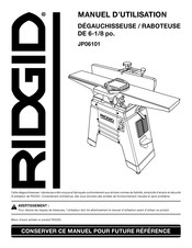 RIDGID JP06101 Manuel D'utilisation