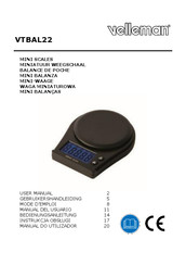 Velleman VTBAL22 Mode D'emploi