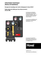 Hoval HA 20-3 BM Notice D'installation