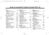 GM Cadillac Escalade 2015 Guide Du Propriétaire