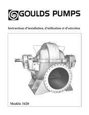 Goulds Pumps 3420 Instructions D'installation, D'utilisation Et D'entretien