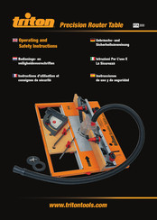Triton RTA300 Instructions D'utilisation Et Consignes De Sécurité