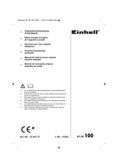 EINHELL 15.441.11 Mode D'emploi D'origine