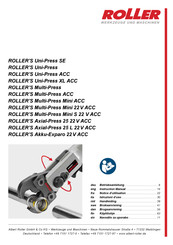 Roller ROLLER'S Multi-Press Notice D'utilisation