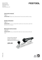 Festool LRS 400 Guide D'utilisation