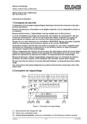 Jung RS 8 REG HE Instructions D'utilisation