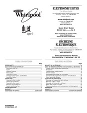 Whirlpool duet sport W10267624A Guide D'utilisation Et D'entretien