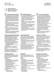 Pilz PZE X5V Manuel D'utilisation