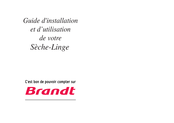Brandt ETE504F Guide D'installation Et D'utilisation