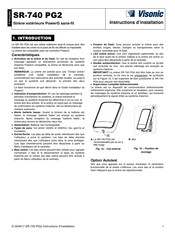 Visonic SR-740 PG2 Instructions D'installation