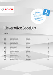 Bosch CleverMixx Spotlight MFQ25200 Mode D'emploi