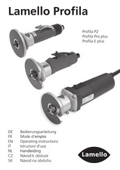 Lamello Profila Pro plus Mode D'emploi