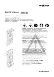 Wöhner EQUES 185Power Mode D'emploi