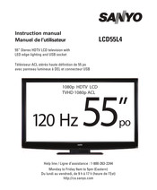 Sanyo LCD55L4 Manuel De L'utilisateur