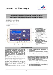 3B SCIENTIFIC PHYSICS 1009957 Instructions D'utilisation