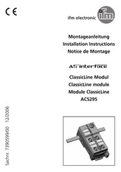 IFM Electronic AS-interface AC5295 Notice De Montage