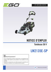 EGO LM2135E-SP Notice D'emploi