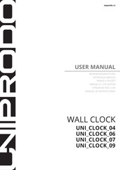 UNIPRODO UNI CLOCK 04 Manuel D'utilisation
