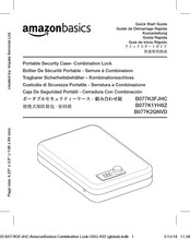 AmazonBasics B077K3FJHC Guide De Démarrage Rapide