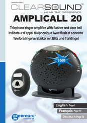 Geemarc CLEARSOUND AMPLICALL 20 Guide Rapide