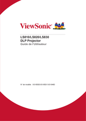 ViewSonic LS820 Guide De L'utilisateur
