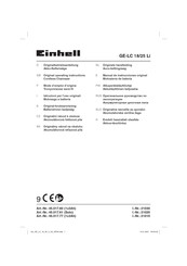 EINHELL GE-LC 18/25 Li Mode D'emploi D'origine