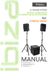 Ibiza sound CUBE15A-ARRAY Manuel D'utilisation