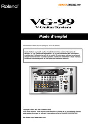 Roland VG-99 Mode D'emploi
