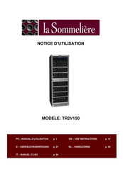 La Sommeliere TR2V150 Notice D'utilisation