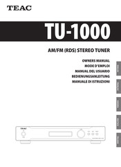 Teac TU-1000 Mode D'emploi