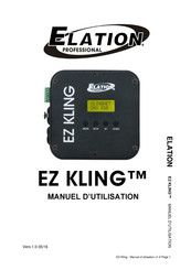 Elation Professional EZ KLING Manuel D'utilisation