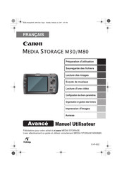 Canon Media Storage M30 Manuel Utilisateur