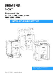 Siemens SION Instructions De Service