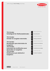 Fronius TIG Grinder Instructions De Service