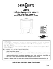 Drolet GTX-I Manuel D'installation Et D'utilisation