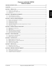 3M MP8750 Instructions D'utilisation