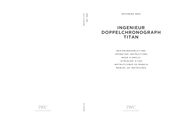 IWC Schaffhausen IngenIeur doppelchronograph titan Mode D'emploi