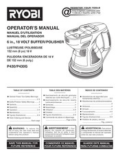 Ryobi P430 Manuel D'utilisation