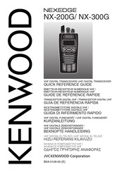 Kenwood NEXEDGE NX-300G Guide De Référence Rapide