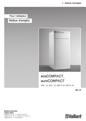 Vaillant auroCOMPACT VSC D 206/4-5 190 Notice D'emploi