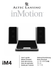 Altec Lansing inMotion iM4 Mode D'emploi