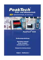 Peaktech 3335 Mode D'emploi