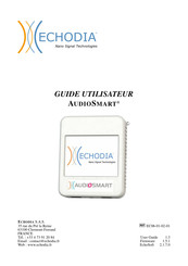 ECHODIA AUDIOSMART Guide Utilisateur