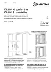 HAUTAU ATRIUM HS comfort drive Instructions De Montage Et D'utilisation